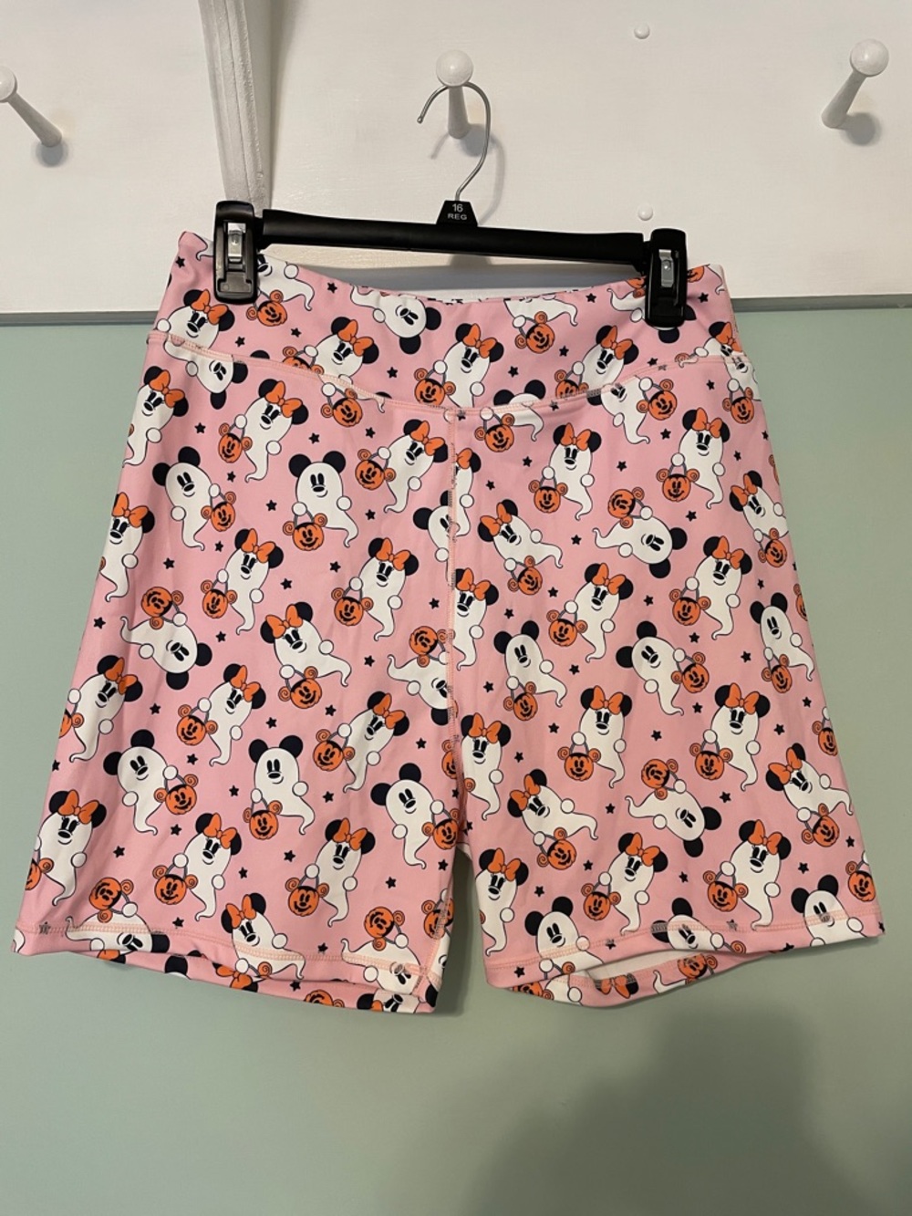 The Magic Box Adult Bike Shorts Halloween Mickey Minnie Ghost Pumpkkn